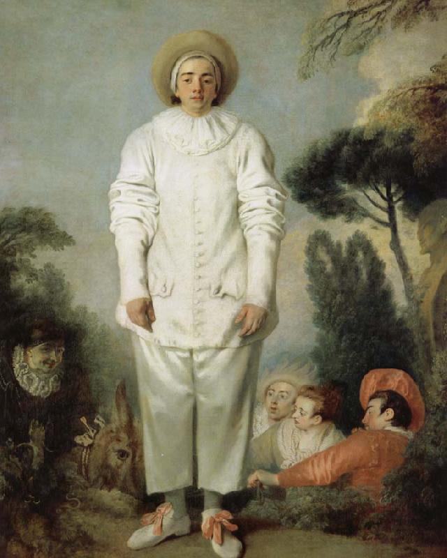 Jean antoine Watteau Pierrot oil painting image